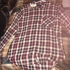 Aeropostale long sleeve plaid shirt